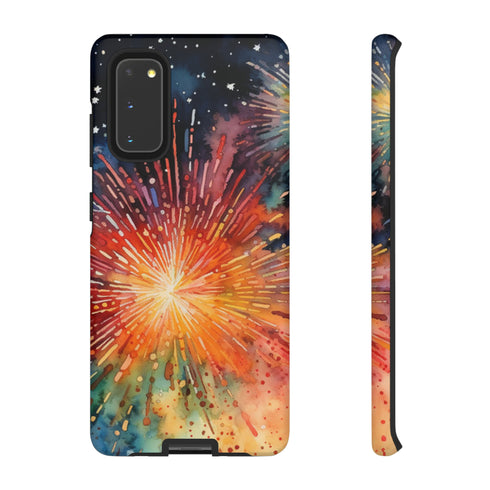 Summer Fireworks in Watercolor - Impact Resistant Phone Case